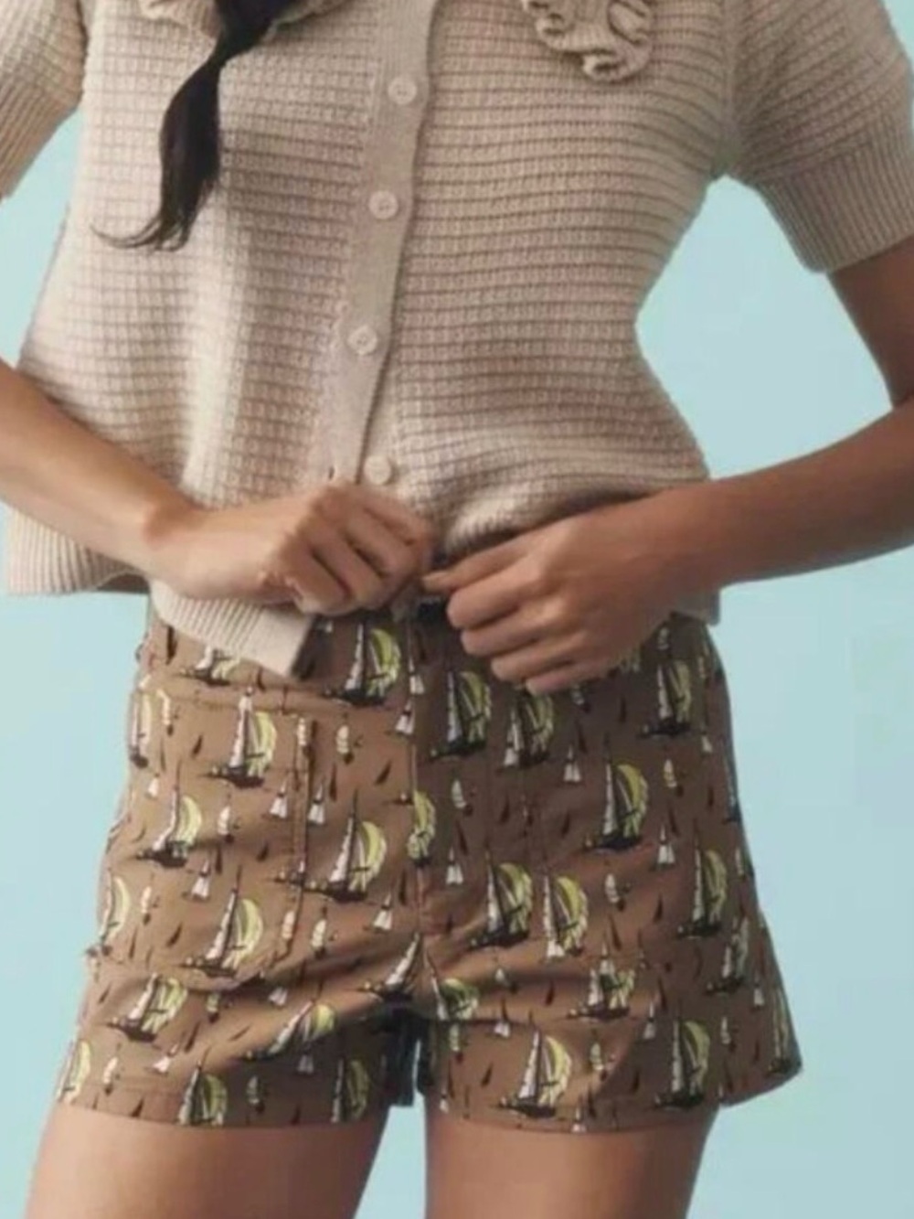 Anthropologie Maeve The Colette high rise shorts